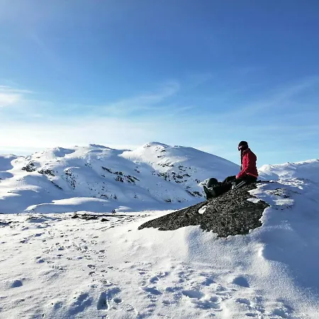 بيت خشبي Reinunga Eco Hytta - Mountain Near Accessible Only By Train Or Bike