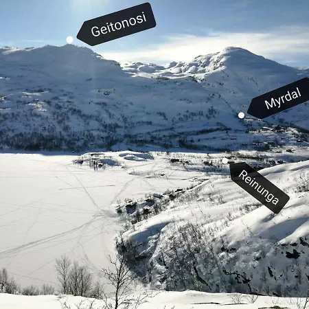 Lodge Reinunga Eco Hytta - Mountain Near Accessible Only By Train Or Bike